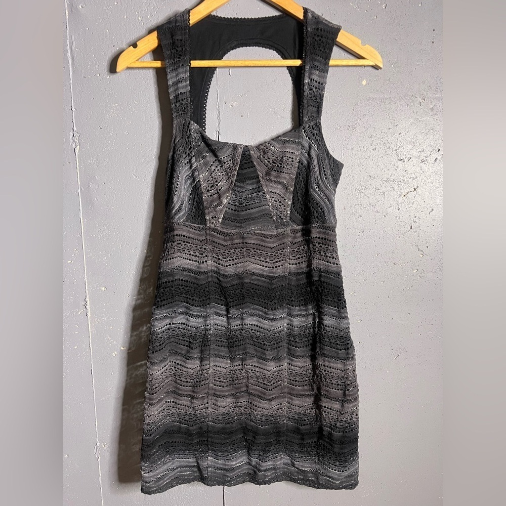 Free People Gradient Crochet knit dress in size 6